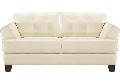 Off White Leather Sofa And Loveseat